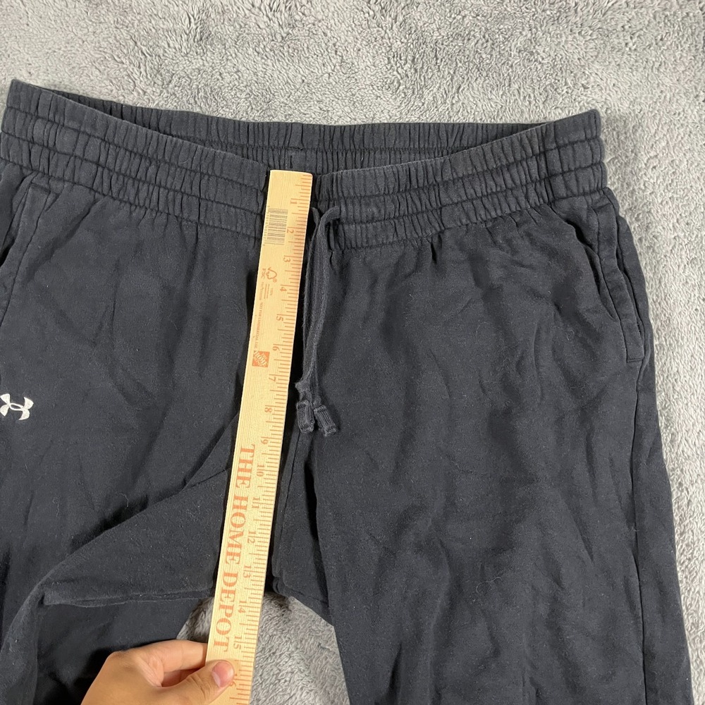 Under Armour Sweatpants Women 2X Black Fleece Lined Drawstring Waist - Picture 7 of 9